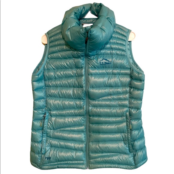 L.L. Bean Jackets & Blazers - L.l bean sea foam bluish green puffer vest